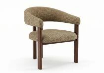 JAPA, chaise de repas dossier enveloppant + pieds bois (L61 &times; P61 &times; H79 cm) � Pr&eacute;commande, arriv&eacute;e mi-septembre