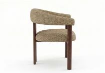 JAPA, chaise de repas dossier enveloppant + pieds bois (L61 &times; P61 &times; H79 cm) � Pr&eacute;commande, arriv&eacute;e mi-septembre