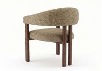 JAPA, chaise de repas dossier enveloppant + pieds bois (L61 &times; P61 &times; H79 cm) � Pr&eacute;commande, arriv&eacute;e mi-septembre