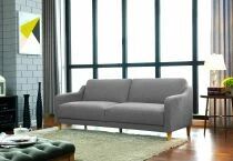 JULIE, canap&eacute; Clic-clac scandinave rev&ecirc;tement tissu ,JULIE -Clic Clac scandi- tissu BZ1166-22 Bleu acier 196*91/113*81cm