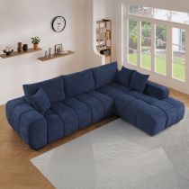 JURA, Canapé d\'angle fixe (angle droit) en tissu