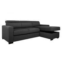 KEROS, convertible Gigogne avec méridienne coffre, revêtement Tissu Artemis ou Luna