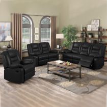 KIRK, Canapé Relax 2 places en simili renforcé (Leather Gel)