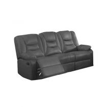 KIRK, Canapé Relax 3 places en Microfibre