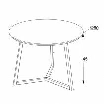 KLINT, Table BASSE Diam60cm-H45cm