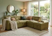 LAFI, Grand Angle convertible gigogne 2 places + angle + pouf coffre