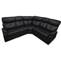 LANA, canapé d\'Angle 2R2 Relax manuel 5/6 places, Tissu TEX