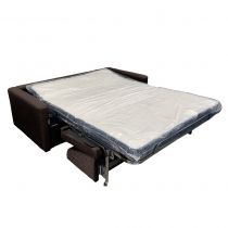 LELUX, convertible rapido 120, 140 ou 160cm pour usage quotidien en tissu effet cuir Largo