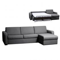 LELUX CORNER, Convertible rapido pour usage quotidien, plusieurs dimensions de couchage, en velours Tiffany