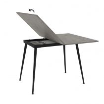 Lilis Table extensible 90cm à 120cm (Retro Stone)
