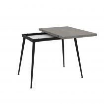 Lilis Table extensible 90cm à 120cm (Retro Stone)