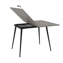 Lilis Table extensible 90cm à 120cm (Retro Stone)