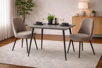 Lilis Table extensible 90cm � 120cm (Retro Stone)