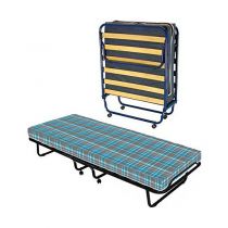 Lit de camp d\'appoint pliant avec matelas 80x190cm (occassionnel poids maximum 70kg)