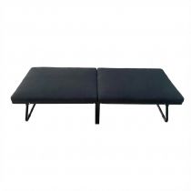 Lit Pliant noir, 80x190cm / 90x190cm