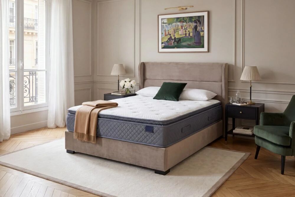 MATELAS PILLOWTOP, matelas avec surmatelas &agrave; m&eacute;moire de forme, &eacute;paisseur 30cm (toutes dimensions)