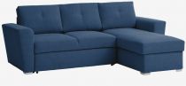 MIKA Canapé convertible Gigogne reversible, avec coffre Tissu Galardo