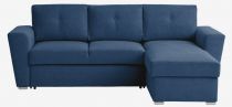 MIKA Canapé convertible Gigogne reversible, avec coffre Tissu Galardo