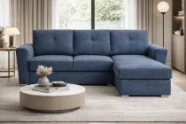 MIKA Canap&eacute; convertible Gigogne reversible, avec coffre Tissu Galardo