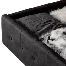 MINERVA, Lit coffre existe en plusieurs dimensions en PU, avec option matelas Aloe Vera 18cm