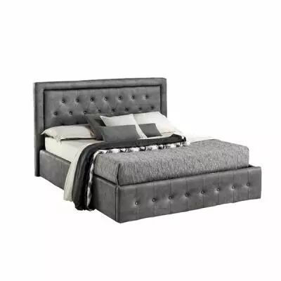 MINERVA, Lit coffre existe en plusieurs dimensions en PU, avec option matelas Aloe Vera 18cm