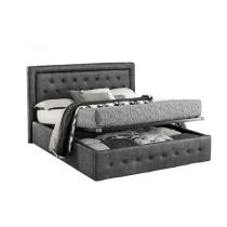 MINERVA, Lit coffre existe en plusieurs dimensions en PU, avec option matelas Aloe Vera 18cm