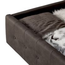 MINERVA, Lit coffre existe en plusieurs tailles de couchage : 120/140x190cm 160/180x200cm en Velours
