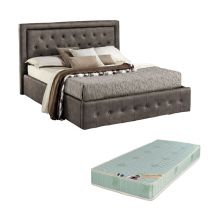 MINERVA, Lit coffre existe en plusieurs tailles de couchage : 120/140x190cm 160/180x200cm en Velours