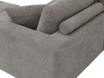 MONT BLANC(GRIS GRAPHITE)-U- GRIS (JYMLK23S38-A20)-379*207*207cm (vendu sans le pouf)