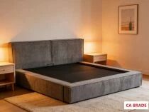 NADIA, Lit coffre avec sommier plein existe en plusieurs tailles de couchage et couleurs. PRECOMMANDE ARRIVE VERS LE 15 FEVRIER