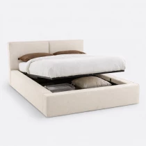 NADIA, Lit coffre avec sommier plein existe en plusieurs tailles de couchage et couleurs. PRECOMMANDE ARRIVE VERS LE 15 FEVRIER