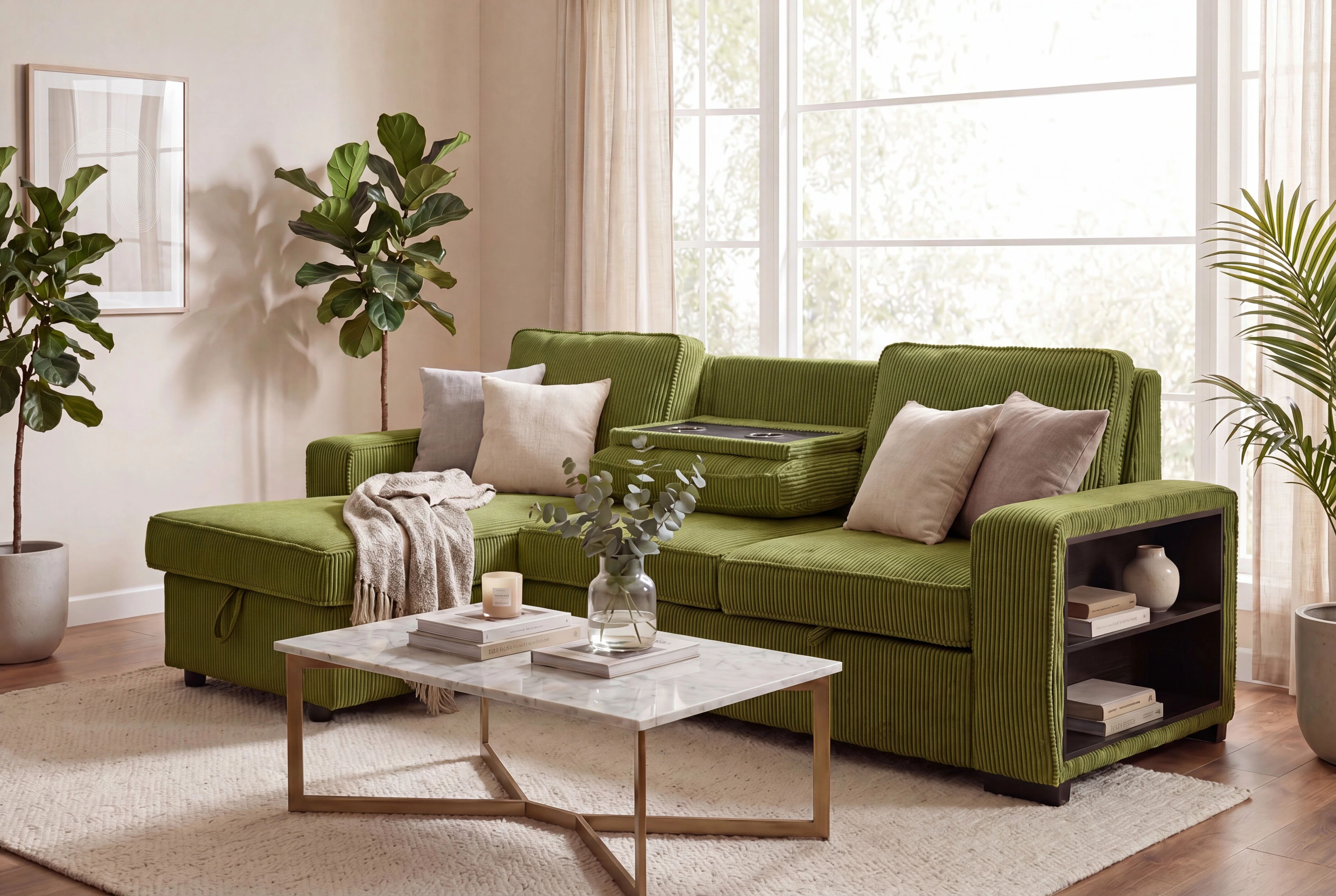 NERO, Grand Angle gauche convertible gigogne non reversible. EN STOCK