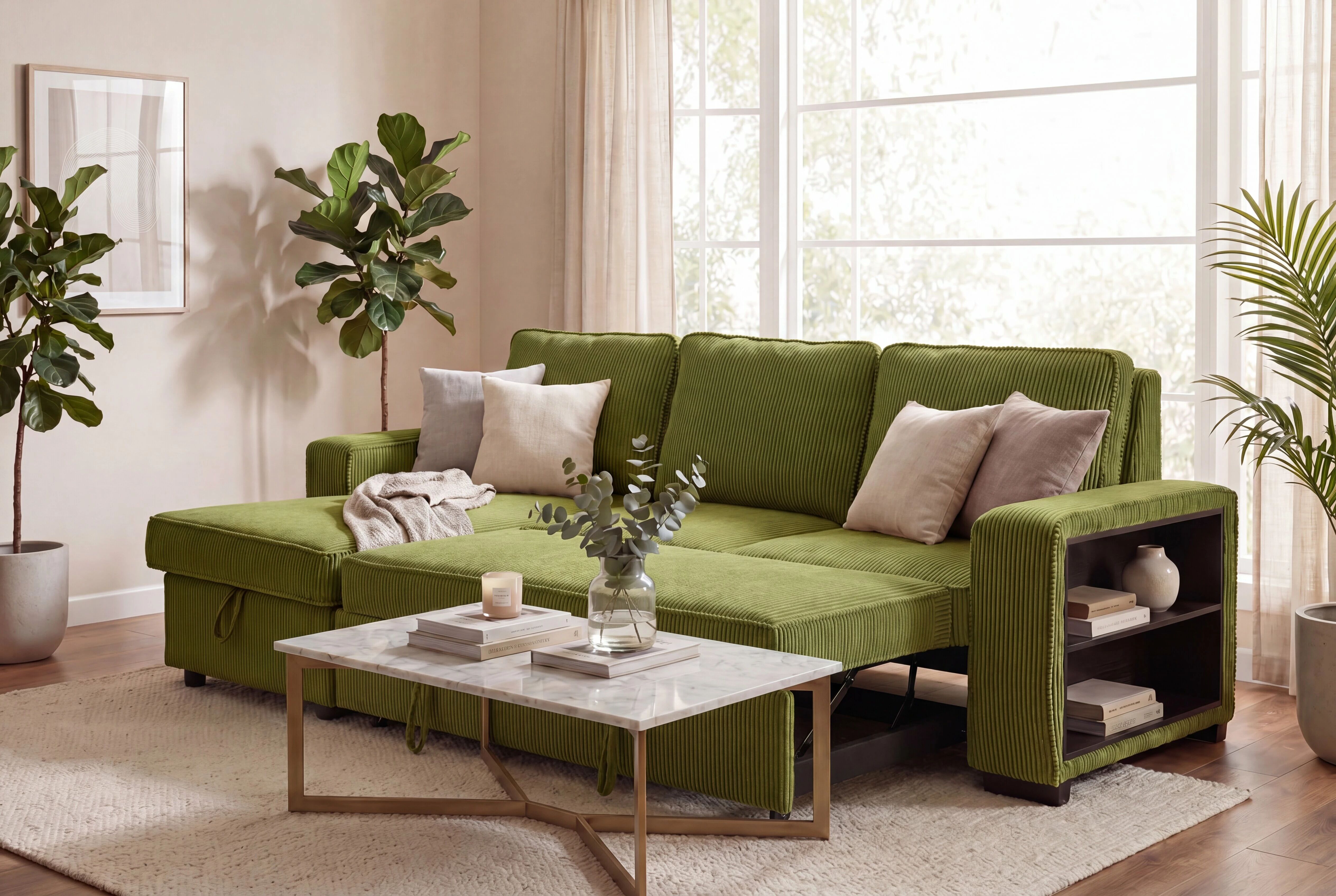 NERO, Grand Angle gauche convertible gigogne non reversible. EN STOCK