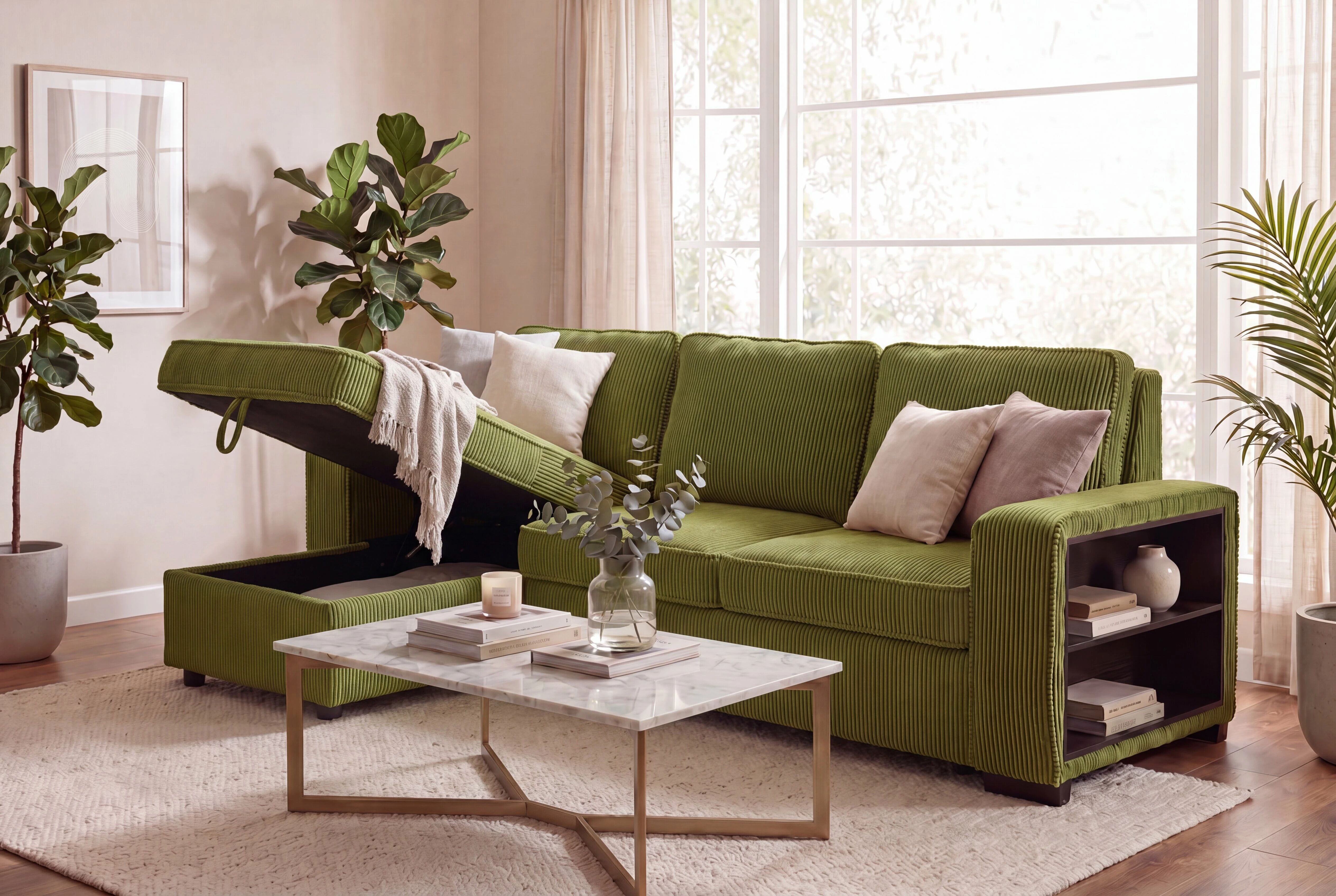 NERO, Grand Angle gauche convertible gigogne non reversible. EN STOCK