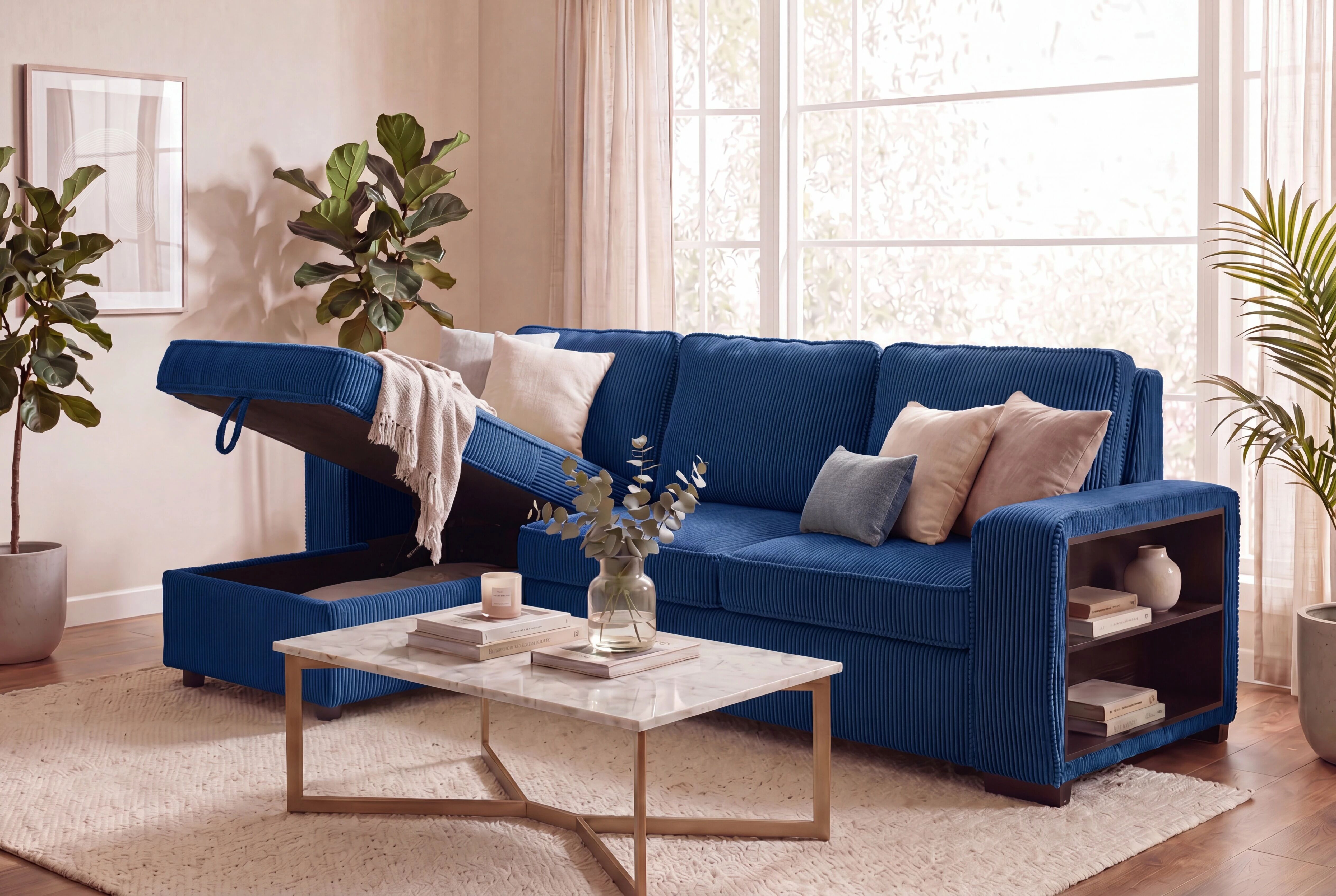 NERO, Grand Angle gauche convertible gigogne non reversible. EN STOCK