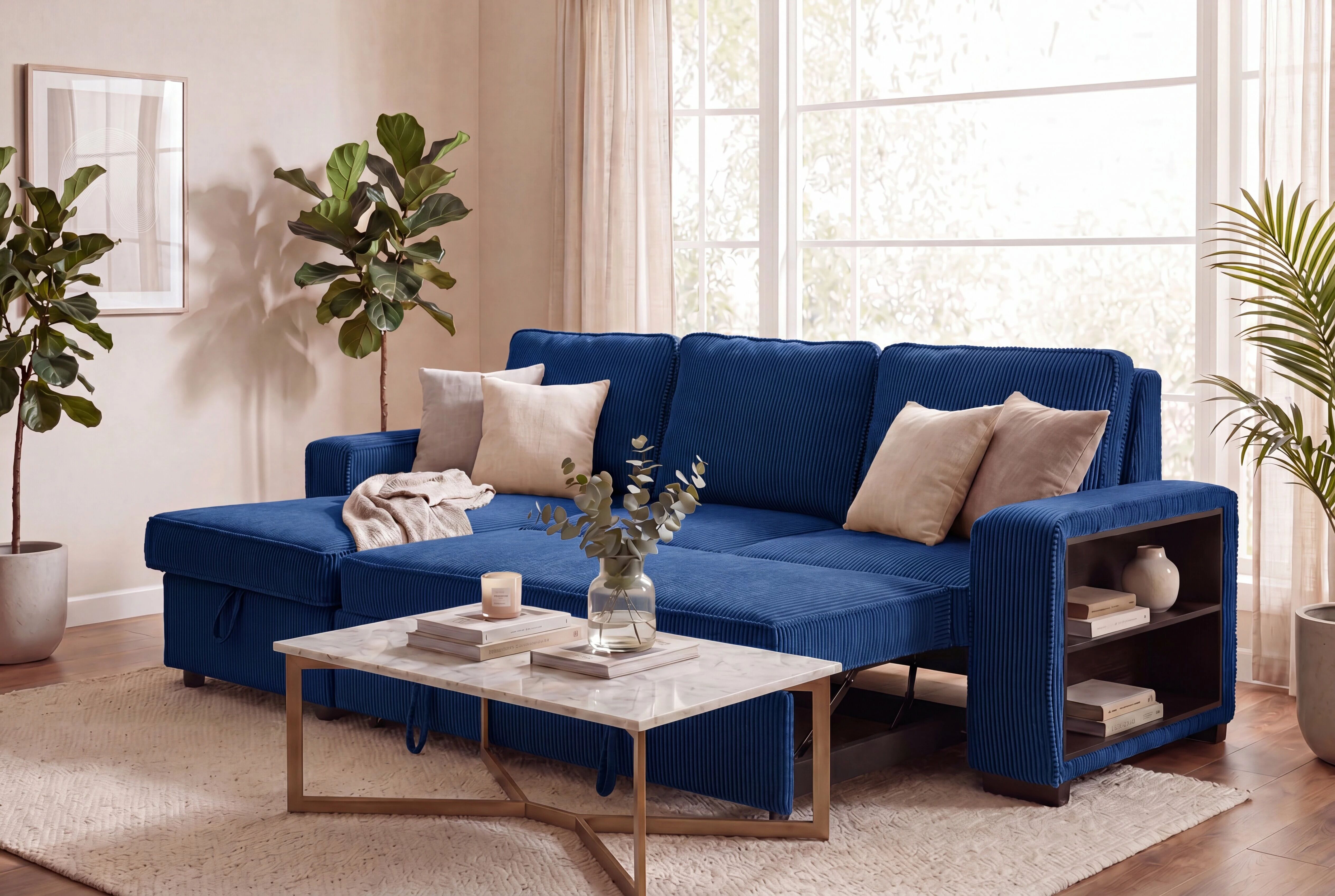 NERO, Grand Angle gauche convertible gigogne non reversible. EN STOCK