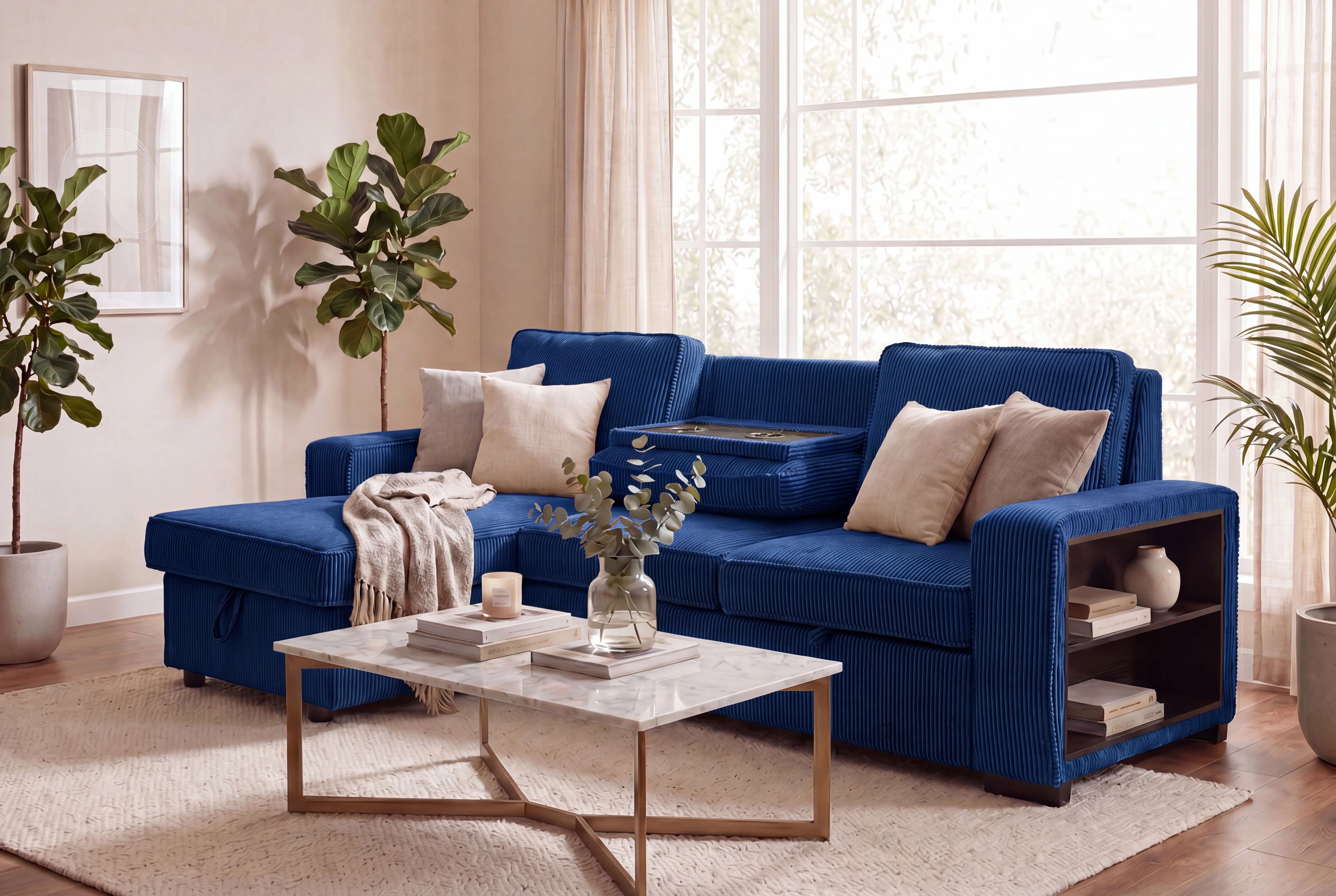 NERO, Grand Angle gauche convertible gigogne non reversible. EN STOCK