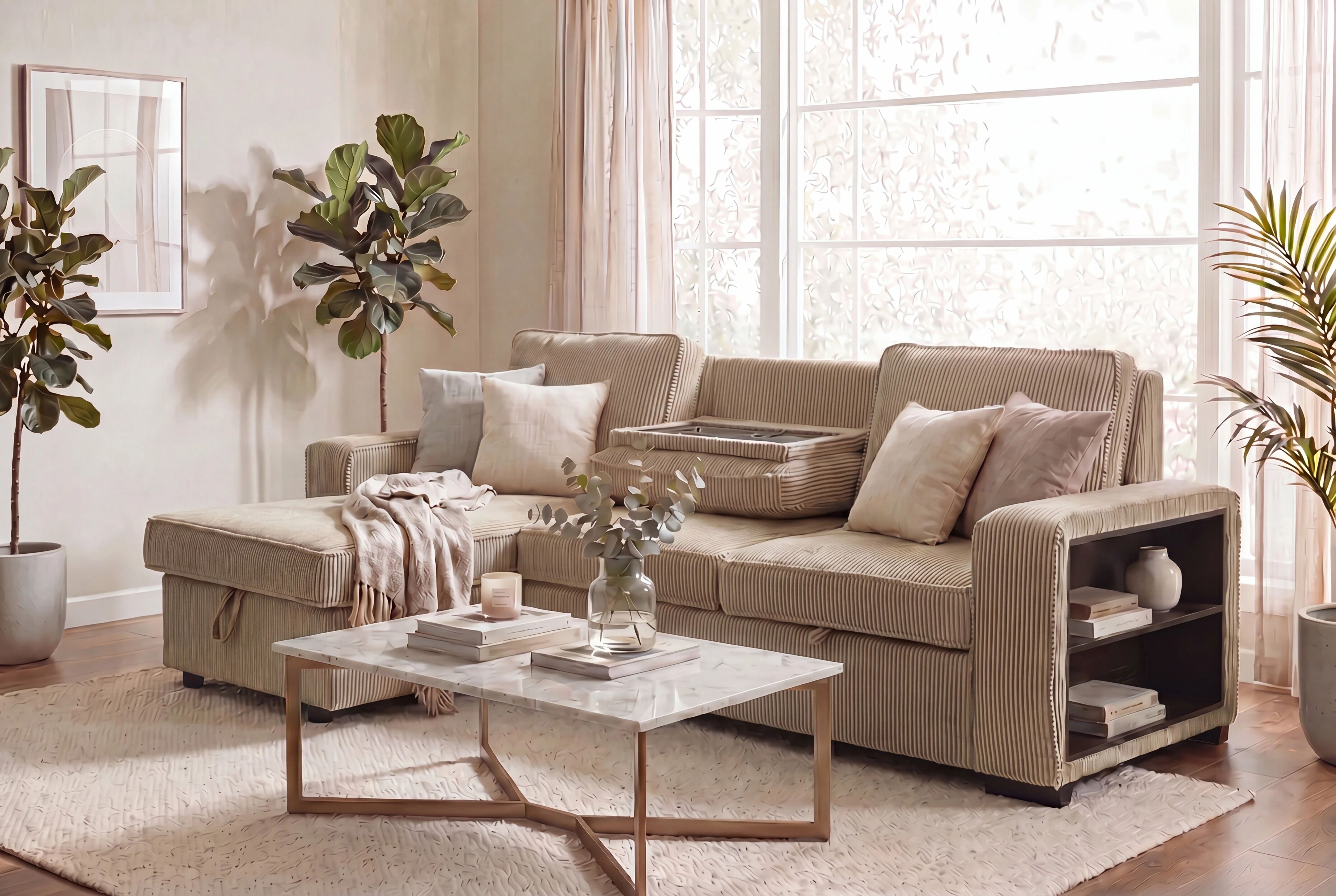 NERO, Grand Angle gauche convertible gigogne non reversible. EN STOCK