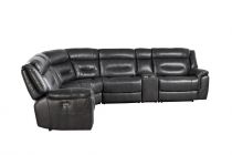 NEVADA 2R2 Relax manuel LEATHER GEL BLACK NOIR