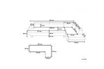 NEWTOWN, CANAPÉ D\'ANGLE FIXE, AVEC REPOSE-TÊTES EN SIMILI GRIS CLAIR, ANGLE DROITE+USB