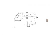 NEWTOWN, CANAPÉ D\'ANGLE FIXE, AVEC REPOSE-TÊTES EN SIMILI GRIS CLAIR, ANGLE GAUCHE +USB