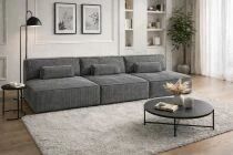 NORWAY 3x 1 place, Canap&eacute; d\'angle fixe modulable, en velours c&ocirc;tel&eacute;