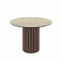 OLYMPUS Table ronde pieds style colonne 110cm