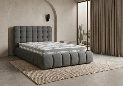 Pack Lit BUBBLE 140x190 + Matelas 140x190 � Aloe Soft ou Bambou au choix