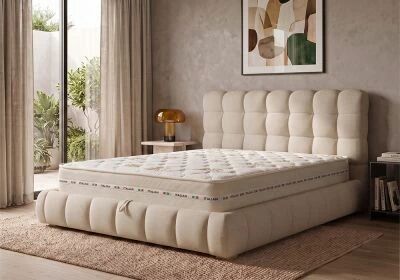 Pack lit BUBBLE 180 x 200 cm + Matelas Aloe Soft ou Bambou au choix