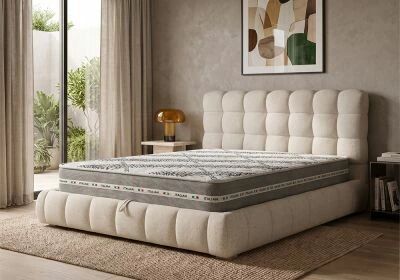 Pack lit BUBBLE 180 x 200 cm + Matelas Aloe Soft ou Bambou au choix