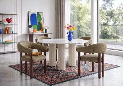 Pack table ANAIS + 4 chaises JAPA ou ROUND