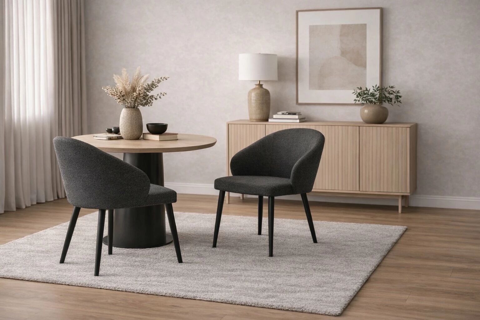 PATAYA Chaise tissu (L56*P61*H82cm)