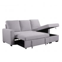 PISA Canapé convertible Gigogne reversible, avec coffre
