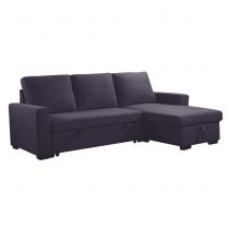 PISA Canapé convertible Gigogne reversible, avec coffre